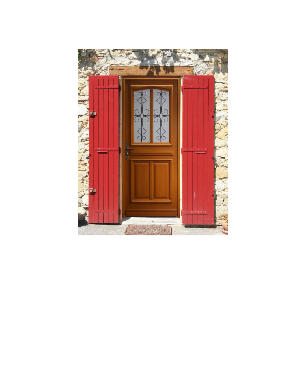 Porte D Entree Modele Manon- 215 X 90 Poussant Droite (Cotes Tableau)