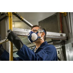 Demi-masque jetable à filtres intégrés 4277 ABE1P3R vapeurs organiques et gaz acides - 3M - 7100113102 4