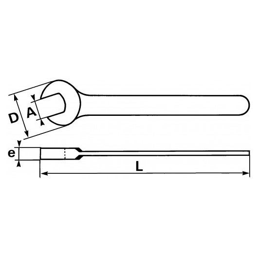 SAM OUTILLAGE - Clés à simple fourche puissante en mm - 27 mm 1