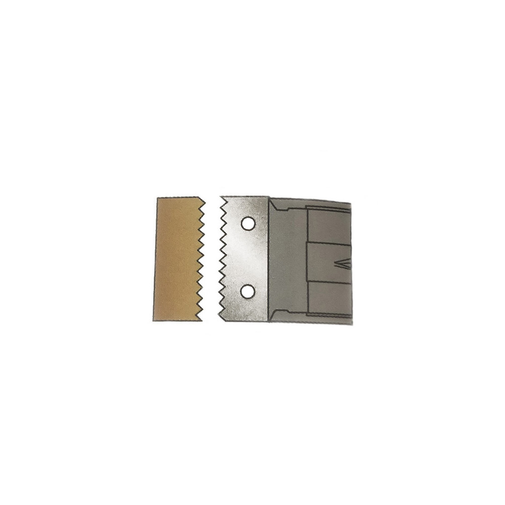 2 fers dents de scie HM carbure 50 x 12 x 1,5 mm pour porte-outils 978.090.30.5000