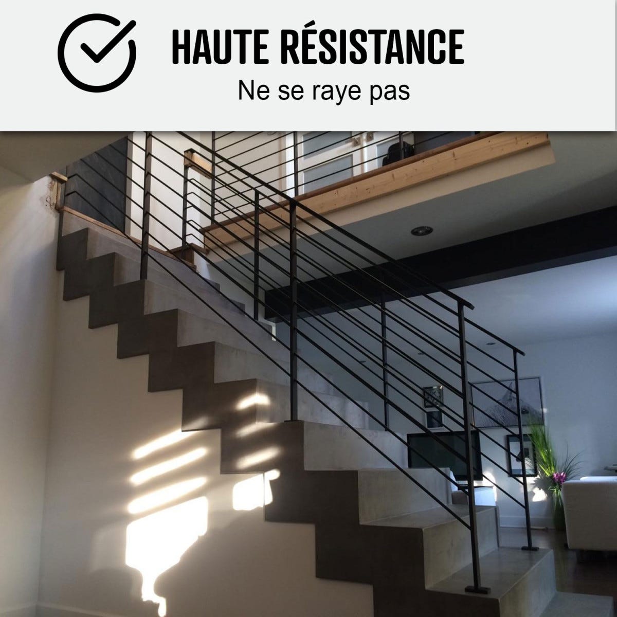 Béton Ciré Escalier - Complet primaire et vernis de finition - En neuf ou rénovation Rocou Orange Cuivre - 2 m² (en 2 couches)ARCANE INDUSTRIES 4