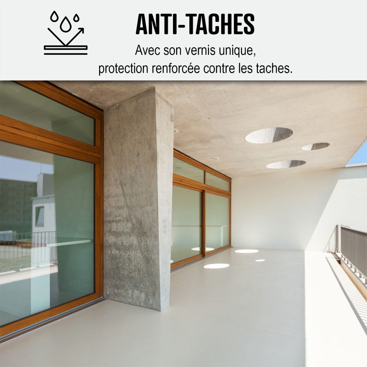Béton Ciré Sol en - Primaire et vernis de finition inclus - 10 m² (en 2 couches) - Rocou Orange Cuivre - ARCANE INDUSTRIES 4