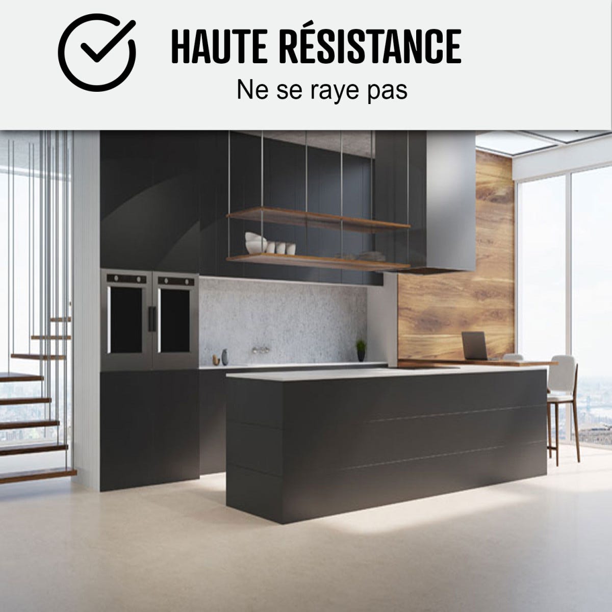 Béton Ciré Sol en - Primaire et vernis de finition inclus - 2 m² (en 2 couches) - Papaye Rose Orange - ARCANE INDUSTRIES 6