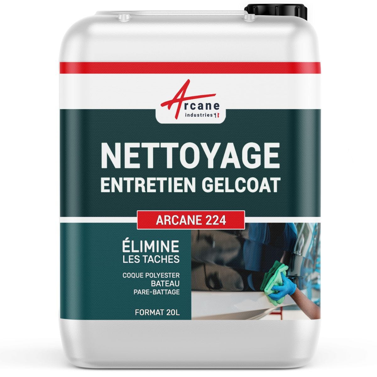 NETTOYAGE ENTRETIEN GELCOAT- Nettoyant coques polyester - 20 L - - ARCANE INDUSTRIES 0