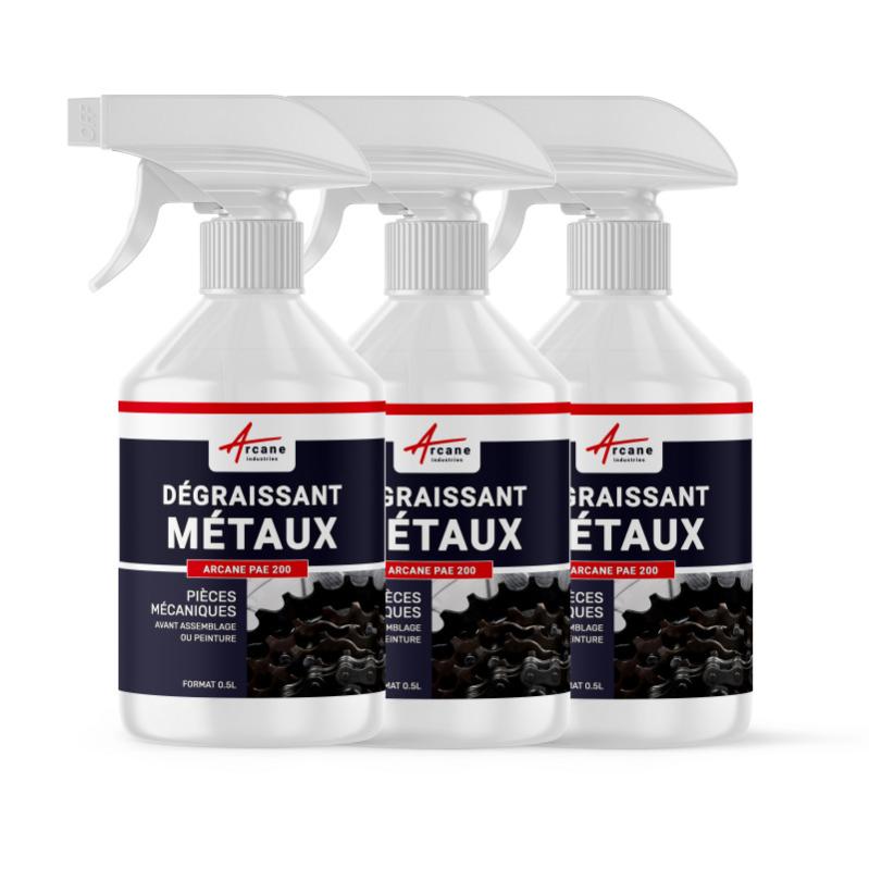Nettoyant Dégraissant Tous Metaux - - Lot De 3 Pulv De 0.5l - Arcane Industries