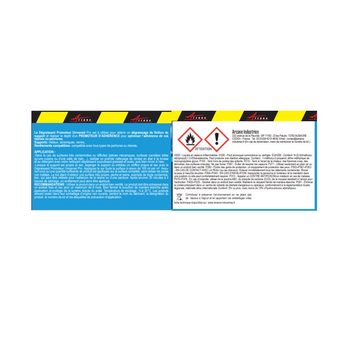 Promoteur adhérence pour Kit Arcaclear etanchéité douche - 200 ml - - ARCANE INDUSTRIES 3