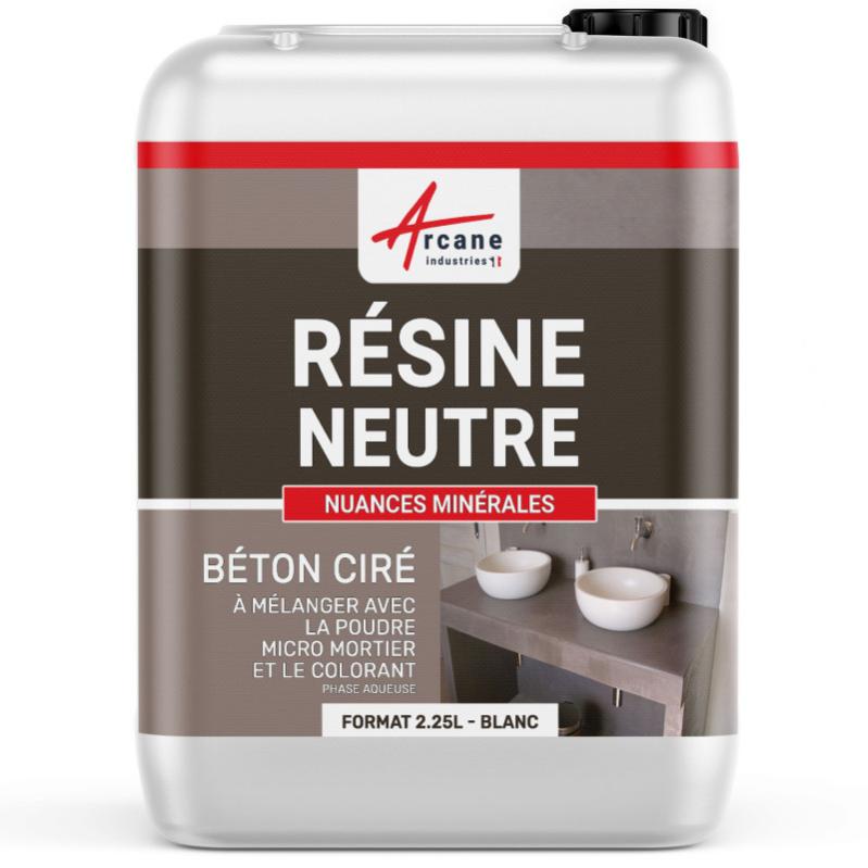 Resine Neutre Pour Beton Cire - - 2.25 L - Arcane Industries