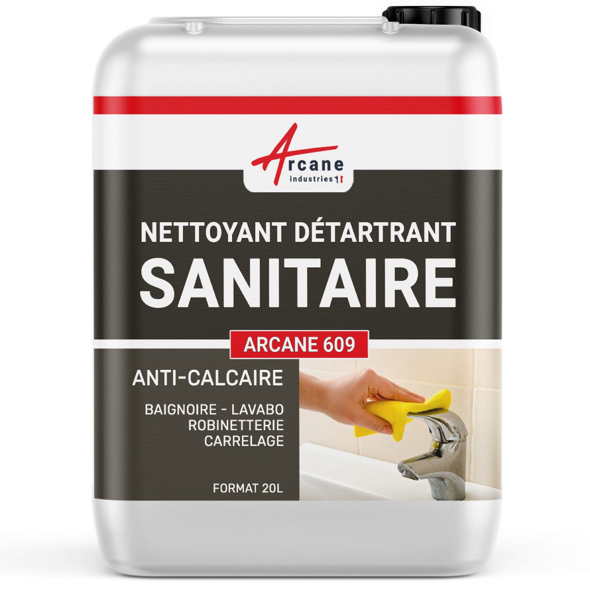 Nettoyant Détartrant Sanitaires Multi Usage - 20 L - Arcane Industries 0