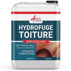 Hydrofuge Toiture, imperméabilisant toiture incolore - IMPERTOITURE HYDRO - 5 L (jusqu'à 25 m²) - - ARCANE INDUSTRIES 7