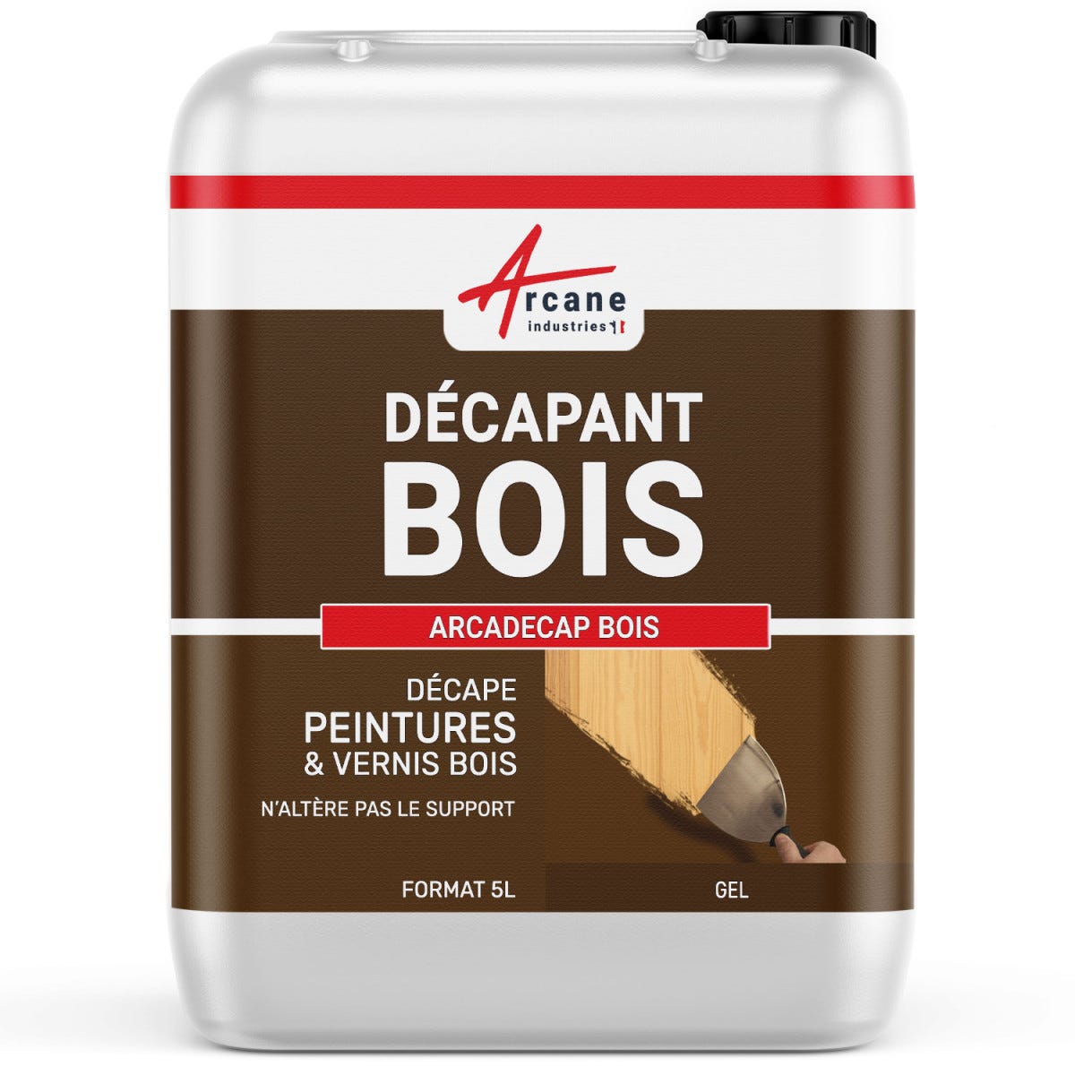 Décapant pour Bois - Produit décapant peinture, vernis - ARCADECAP BOIS - 5 L - - ARCANE INDUSTRIES 0