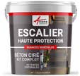 Béton Ciré Escalier - Complet Primaire Et Vernis De Finition - En Neuf Ou Rénovation - Cacao Marron - 2 M² (en 2 Couches)