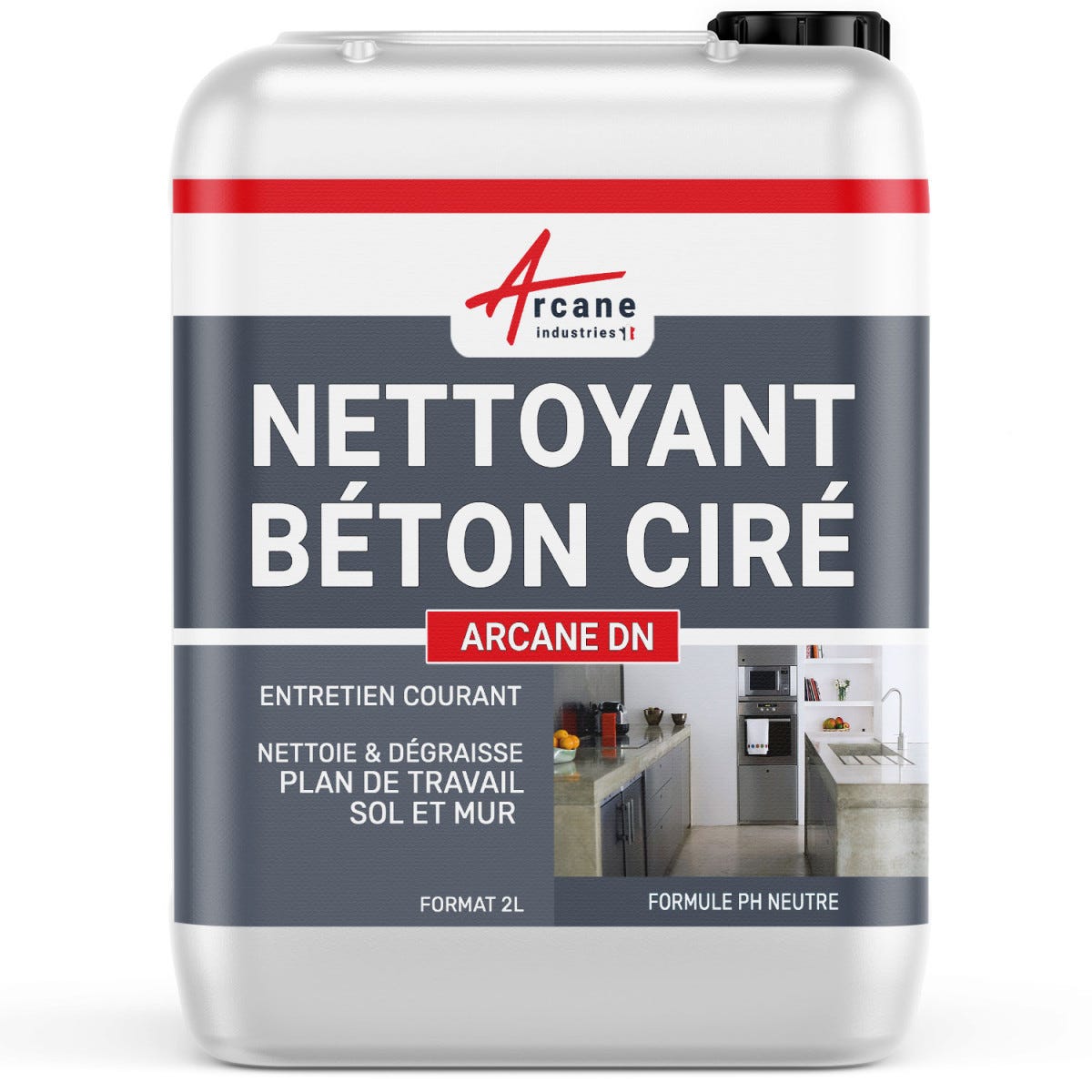 Nettoyant spécial béton ciré - 2 L - - ARCANE INDUSTRIES 0