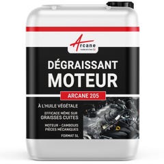DÉGRAISSANT MOTEURS - Dégraissant moteur graisses épaisses cambouis molykote Ester méthylique de colza, - 5 L - - ARCANE INDUSTRIES 3