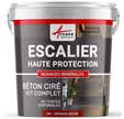 Béton Ciré Escalier - Complet Primaire Et Vernis De Finition - En Neuf Ou Rénovation - Grenade Rouge - 5 M² (en 2 Couches)