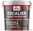 Béton Ciré Escalier - Complet Primaire Et Vernis De Finition - En Neuf Ou Rénovation - Grenade Rouge - 2 M² (en 2 Couches)