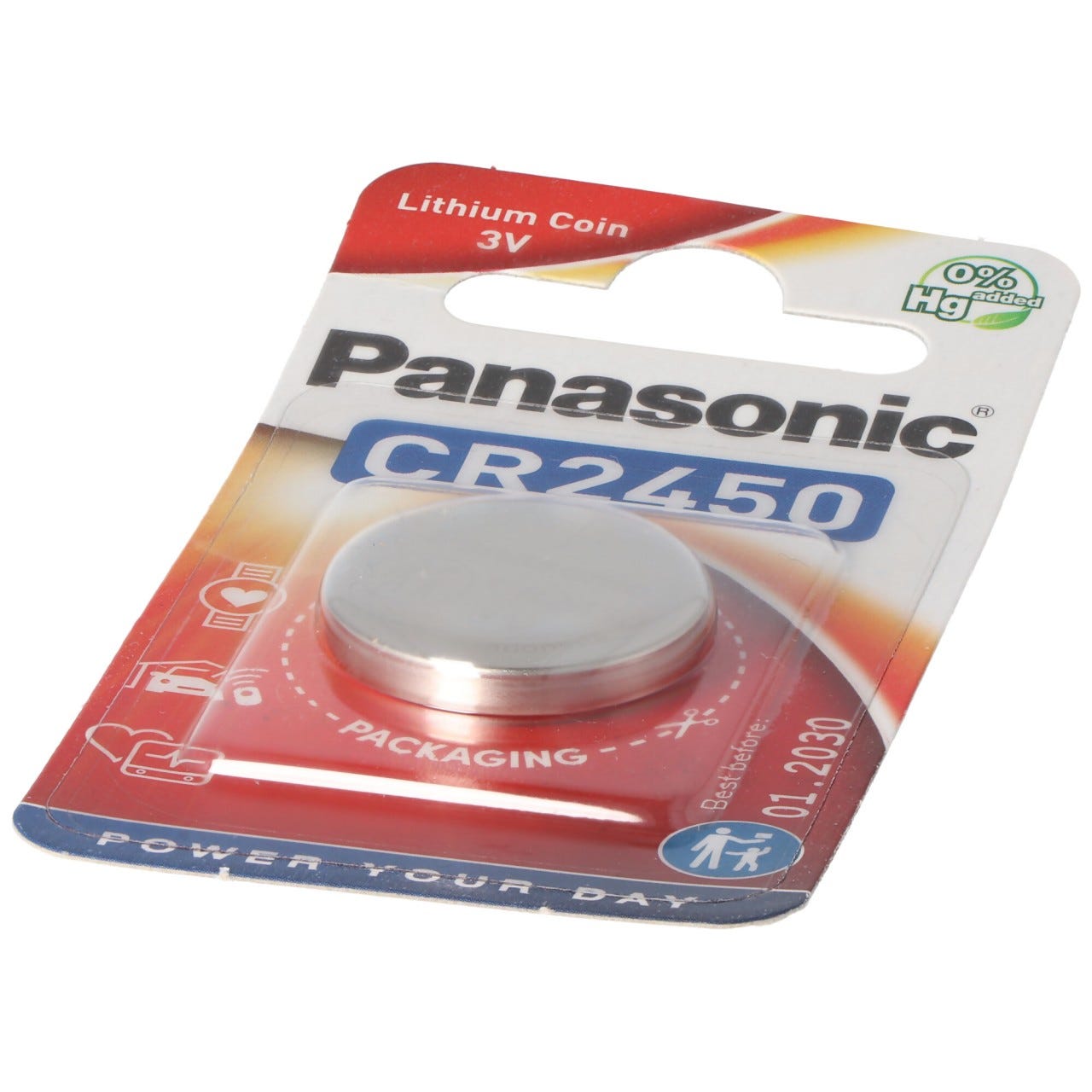 Panasonic CR2450 Pile Lithium IEC CR 2450 EL 3