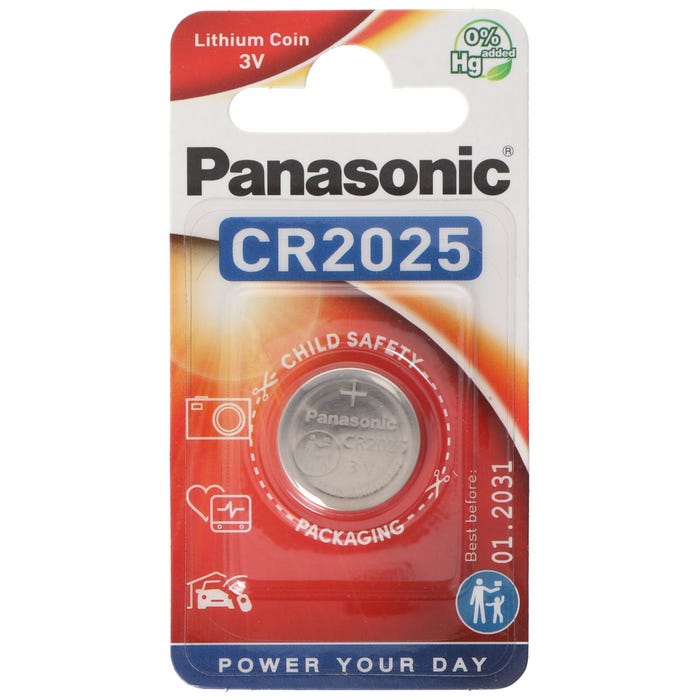 10 Piles CR2025 PANASONIC 3V 0