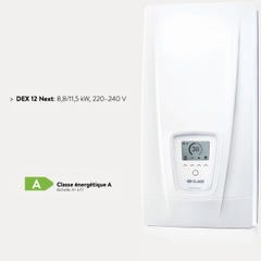 Chauffe-eau compact instantane DEX 12 Next CLAGE 11,5kW 230V 50A 0