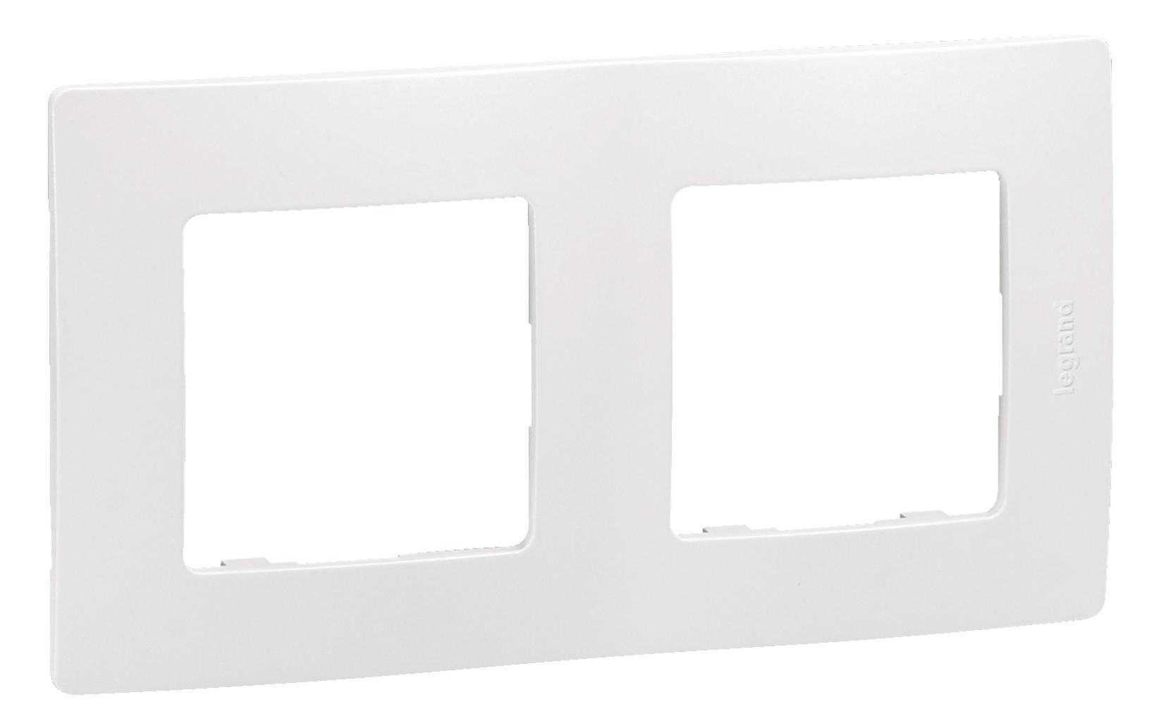 Plaque de finition NILOE 2 postes - LEGRAND - 665002