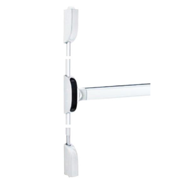 Antipanique PUSH BAR 1900 2 points L850 Blanc resistant au feu ASSA