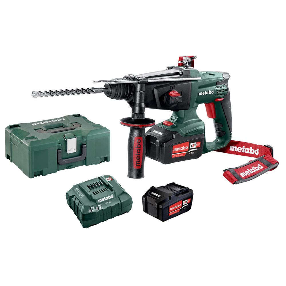 Perforateur SDS+ 18V KHA 18 LTX + 2 batteries 4Ah + chargeur + coffret METABOX - METABO - 600210500