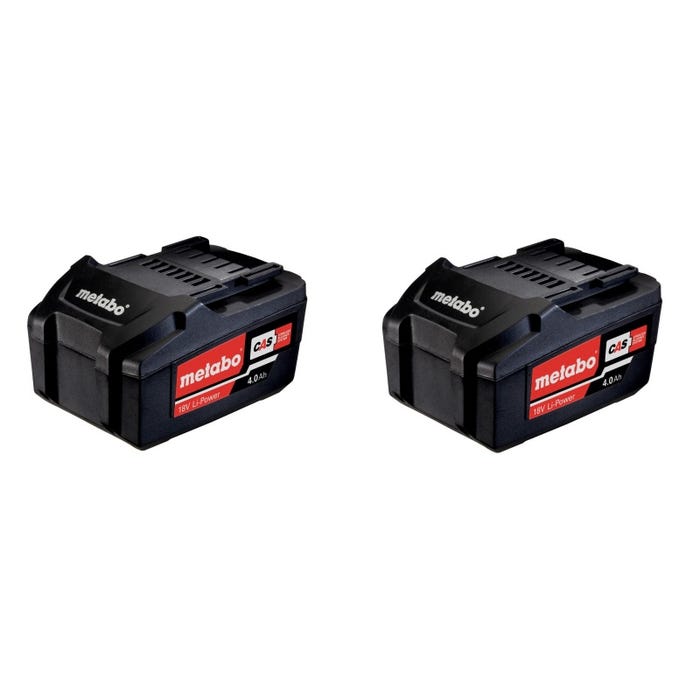 Perforateur SDS Plus 18V KHA 18 LTX + 2 batteries 4Ah + chargeur + coffret MetaBOX - METABO - 600210500 4