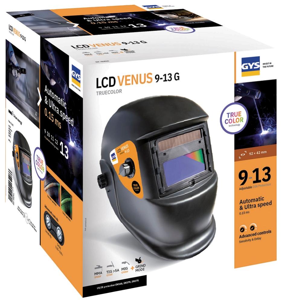Masque de soudeur LCD VENUS 9/13 G - GYS - 064966