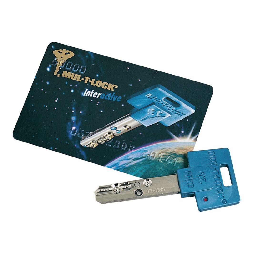 Cylindre européen INTERACTIVE + 31x31 NM 3 clés BLIST - MUL T LOCK - 80071238