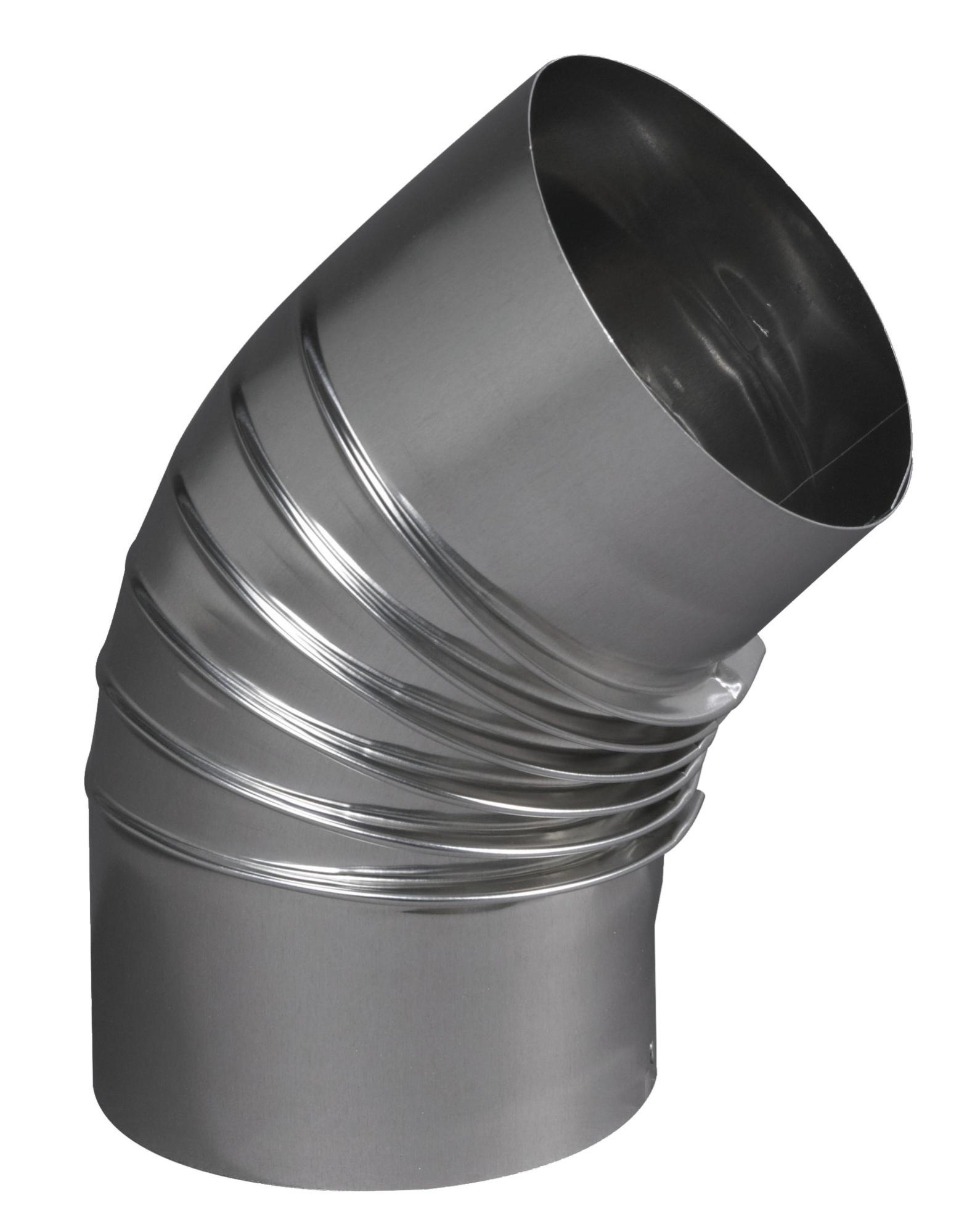 Coude plissé 45° aluminium 83 mm - TOLERIE GENERALE - 394830