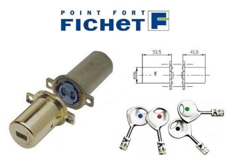Jeu de cylindre 787S 2D longueur +20mm - FICHET - 70651120