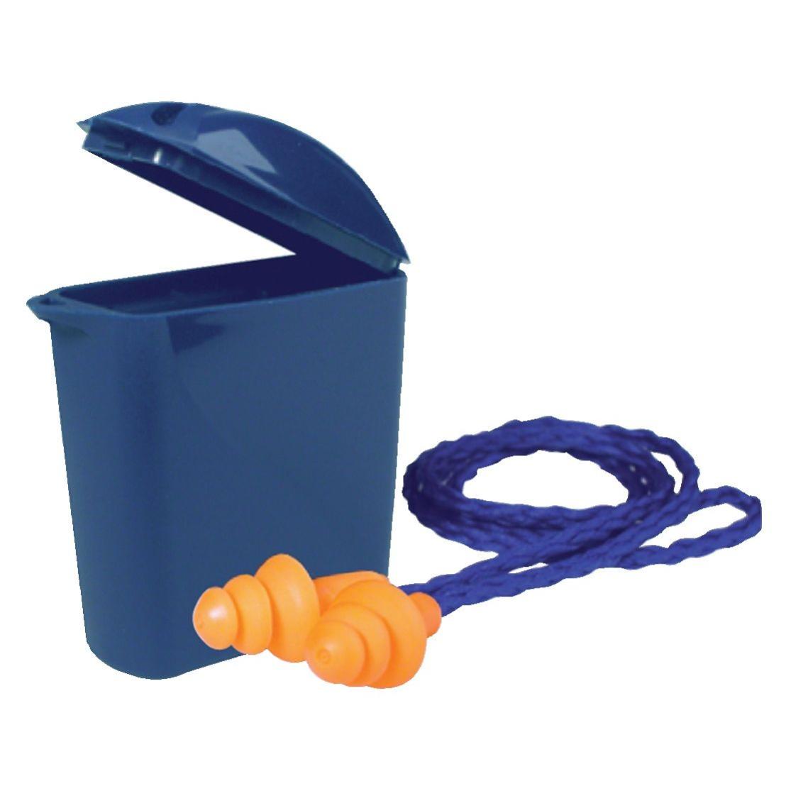 Boîte de 50 paires bouchons d'oreille préformés 1271 avec cordelette - 3M - 7100109118