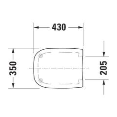 Abattant WC standard D-CODE Compact - DURAVIT - 67310099 4