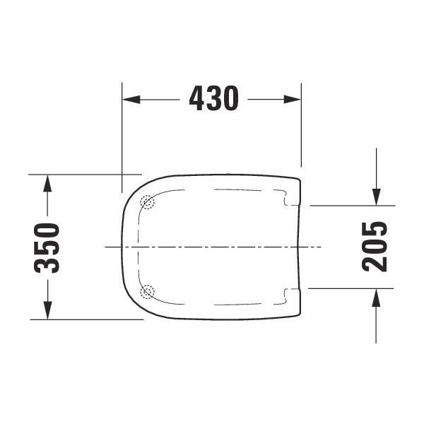 Abattant WC standard D-CODE Compact - DURAVIT - 67310099 4