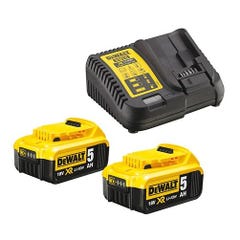 Perforateur SDS Plus 18V + 2 batteries 4Ah + chargeur + coffret T-STAK - DEWALT - DCH133M2 2