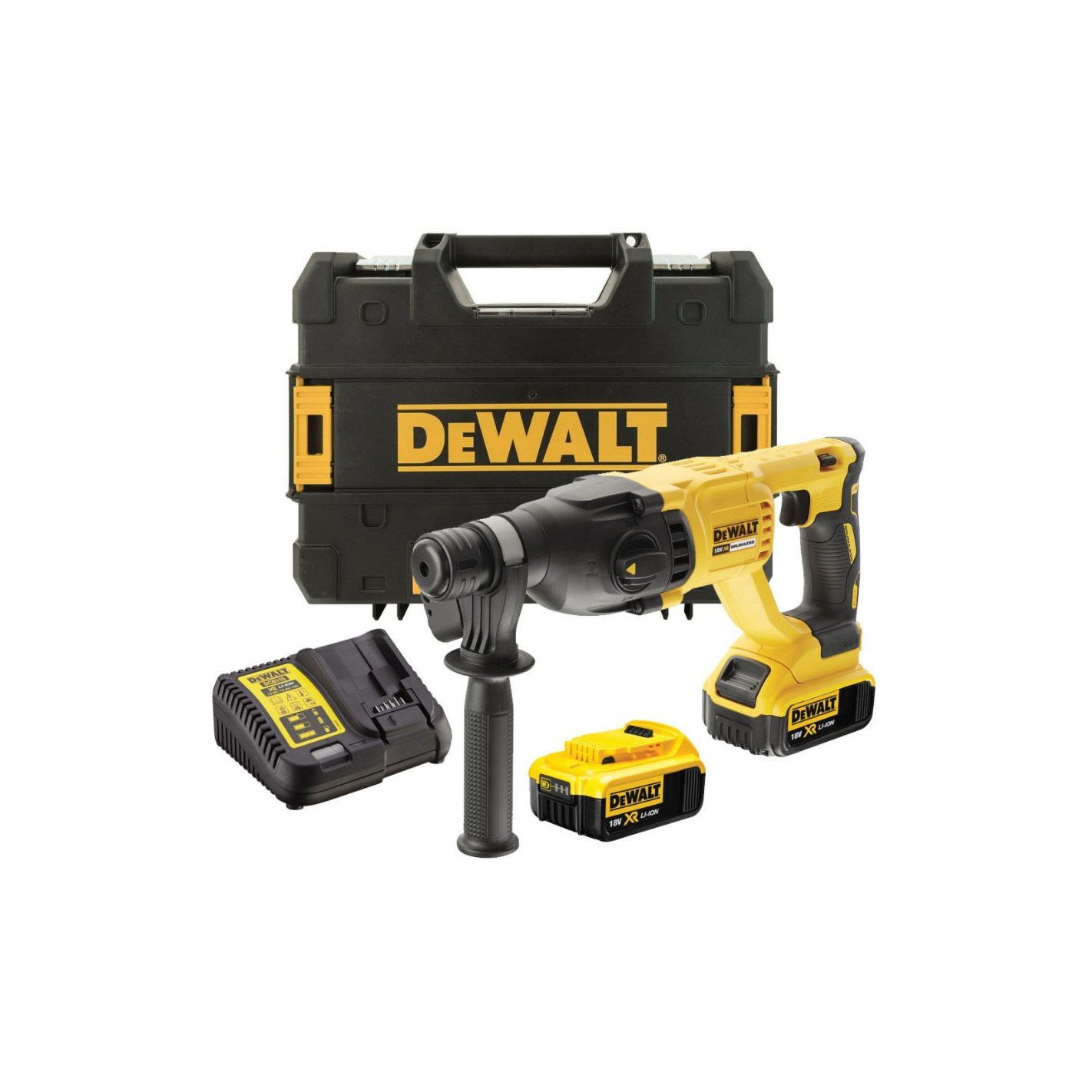 Perforateur SDS+ 18V + 2 batteries 4Ah + chargeur + coffret T-STAK - DEWALT - DCH133M2