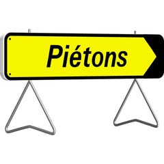 Panneau de signalisation de direction rectangulaire 1000x300mm 'Piétons' - TALIAPLAST - 526013