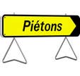 Panneau de signalisation réctangulaire 1000x300 mm 'Piétons' - TALIAPLAST - 526013