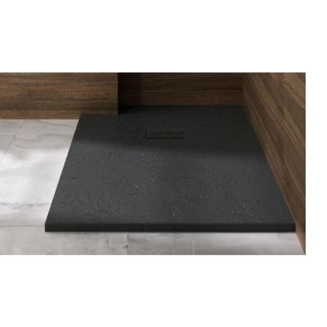 Receveur de douche KINEROCK 180x90 anthracite recoupable bonde petit