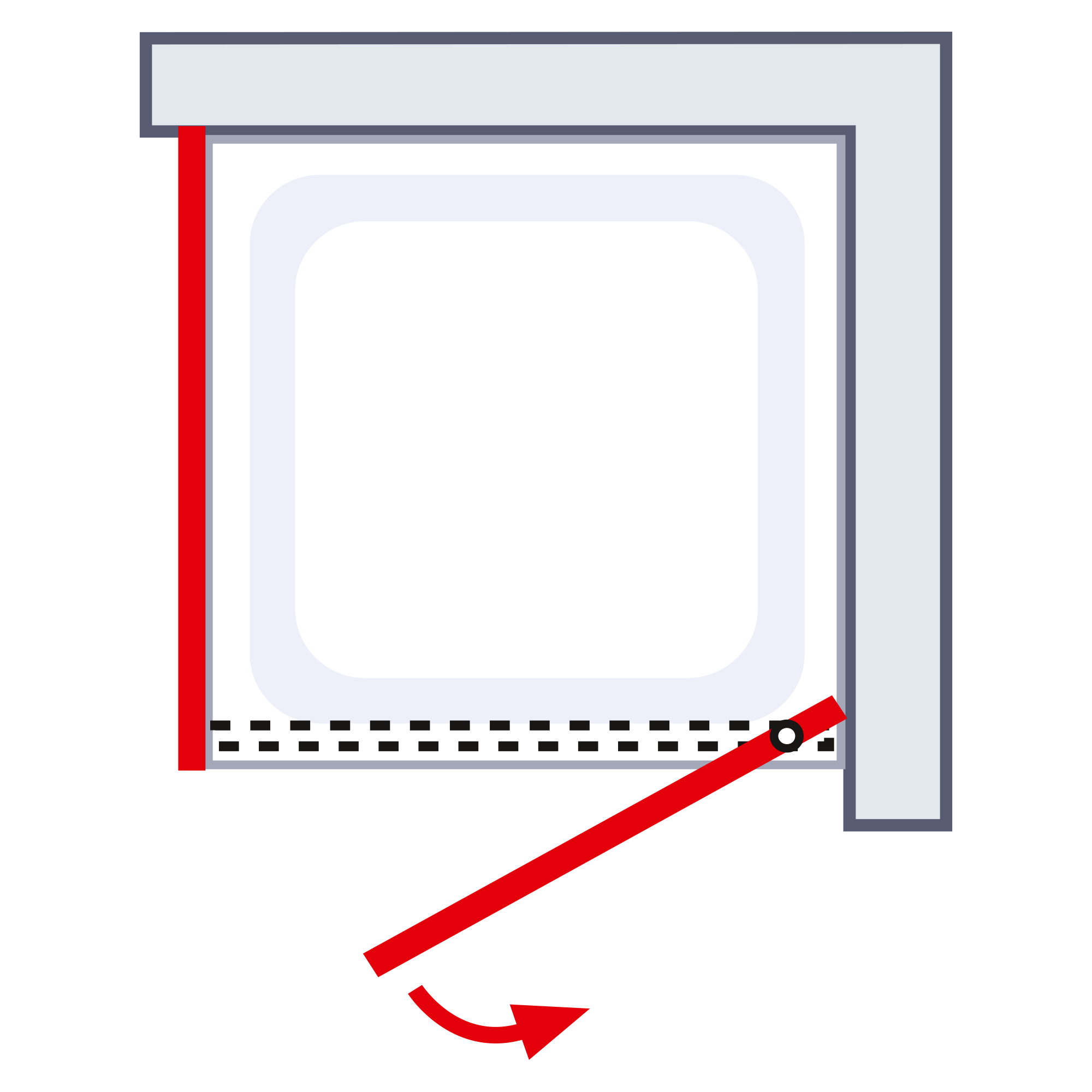 Schulte porte de douche pivotante avec porte latérale, 90 x 90 x 200cm, décalage l´ouverte de la porte 20cm, verre 6 mm transparent profilé, blanc mat 9