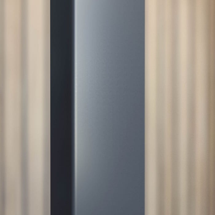 Schulte porte de douche pivotante en niche, 100 x 200 cm, décalage l´ouverte de la porte 20 cm, verre 6 mm transparent autolevant, profilé noir 3