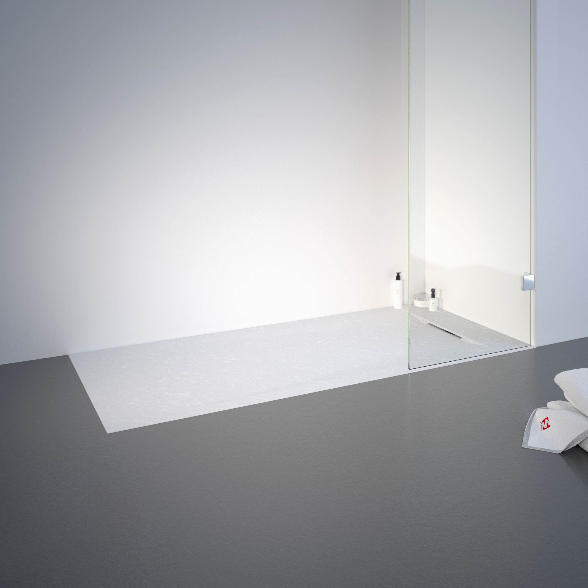 Schulte receveur de douche 80 x 160 x 3,2cm, blanc effet pierre ultra légers, rectangulaire, extra plat à poser ou à encastrer, bac à douche 0