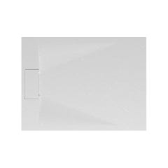 Schulte receveur de douche 90 x 120 x 3,2cm, blanc effet pierre ultra légers, rectangulaire, extra plat à poser ou à encastrer, bac à douche 1