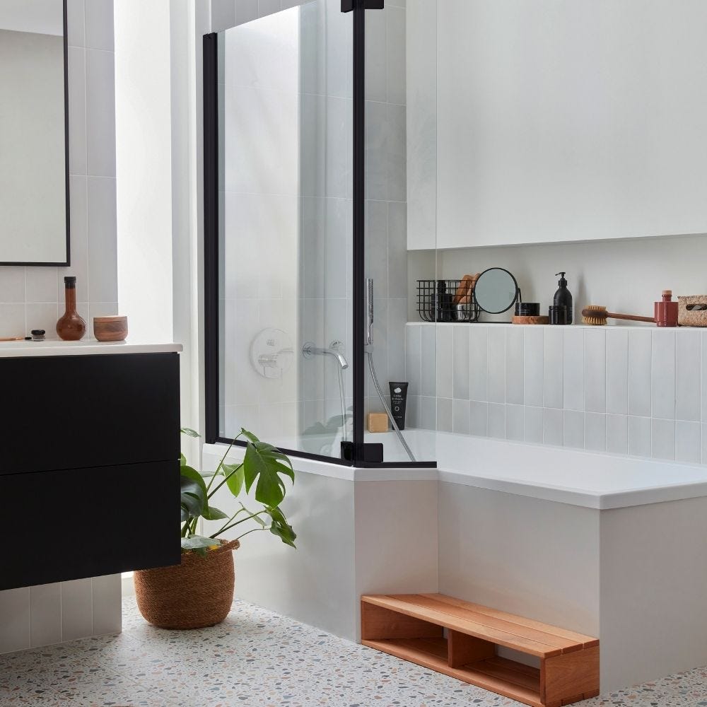 Baignoire bain douche JACOB DELAFON compacte Neo + tablier de baignoire | 160 x 90 version droite 6