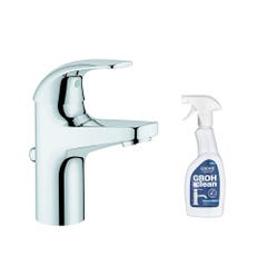 Mitigeur lavabo GROHE Quickfix Start Curve taille S + nettoyant GrohClean