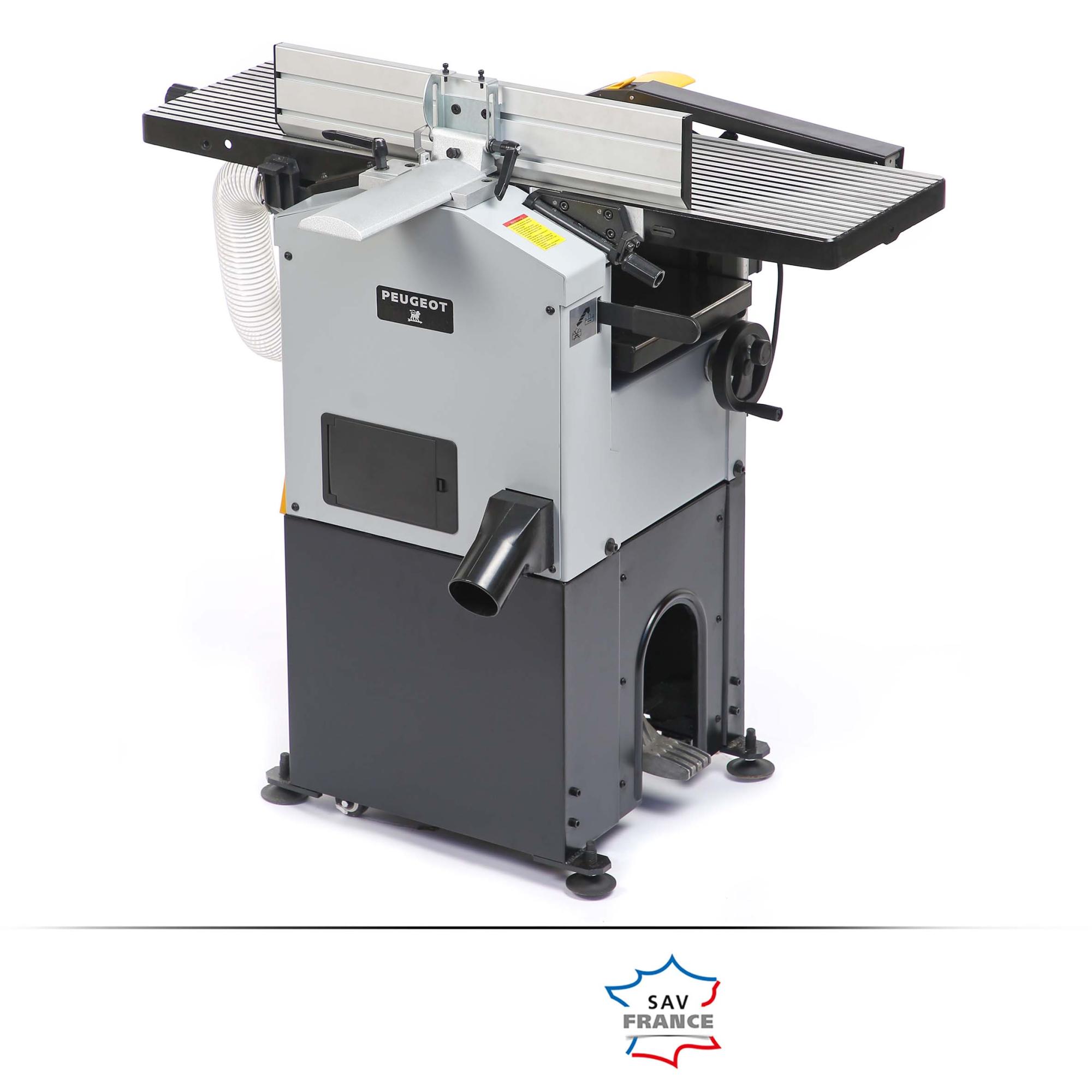 Raboteuse - dégauchisseuse ASP 1800W - largeur 305mm - aspiration des copeaux intégrée - Système cyclonique ASP