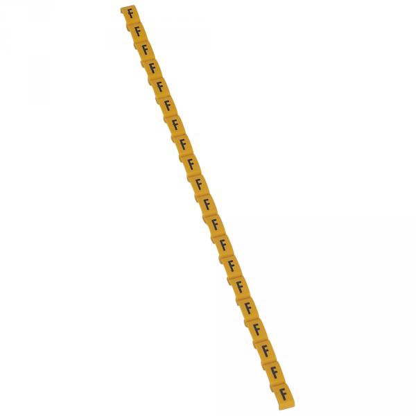 Legrand 038415 Repère Duplix Lettre "f" Jaune (600pcs) - Code Couleur International