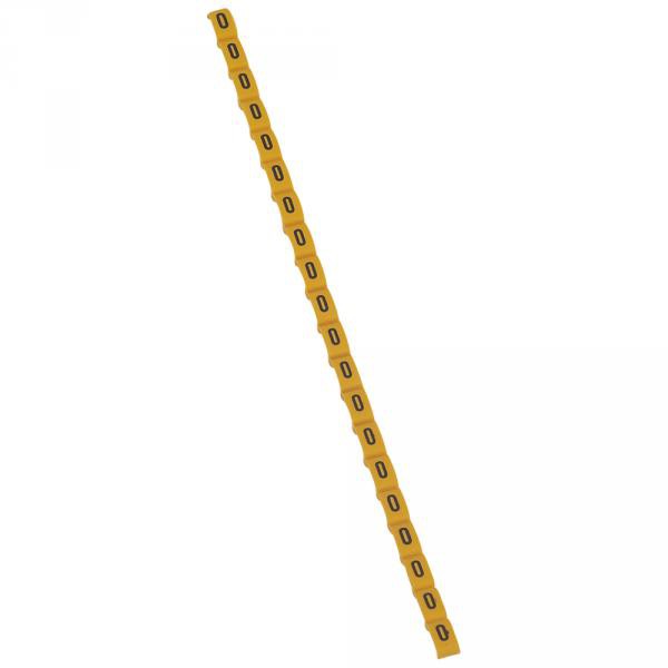 Legrand 038424 Repère Duplix Lettre "o" Jaune (600pcs) - Code Couleur International