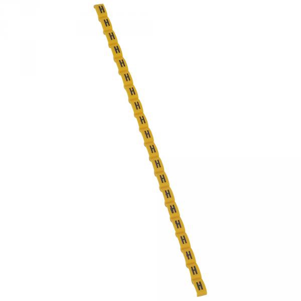 Legrand 038417 Repère Duplix Lettre "h" Jaune (600pcs) - Code Couleur International