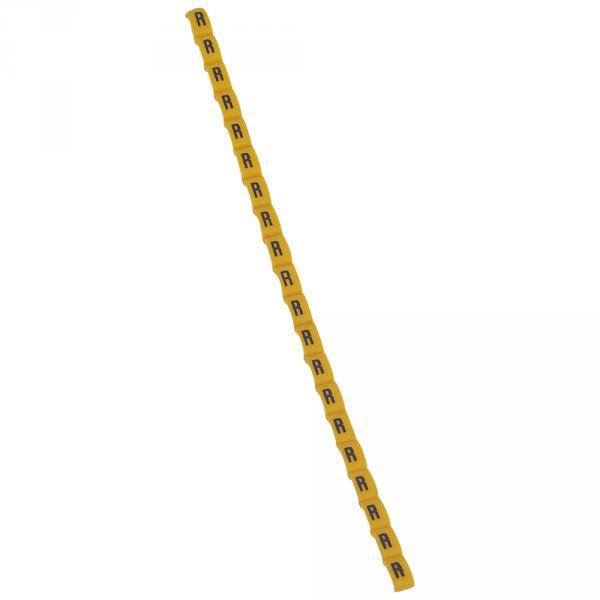 Legrand 038427 Repère Duplix Lettre "r" Jaune (600pcs) - Code Couleur International