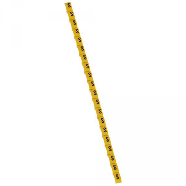 Legrand 038428 Repère Duplix Lettre "s" Jaune (600pcs) - Code Couleur International